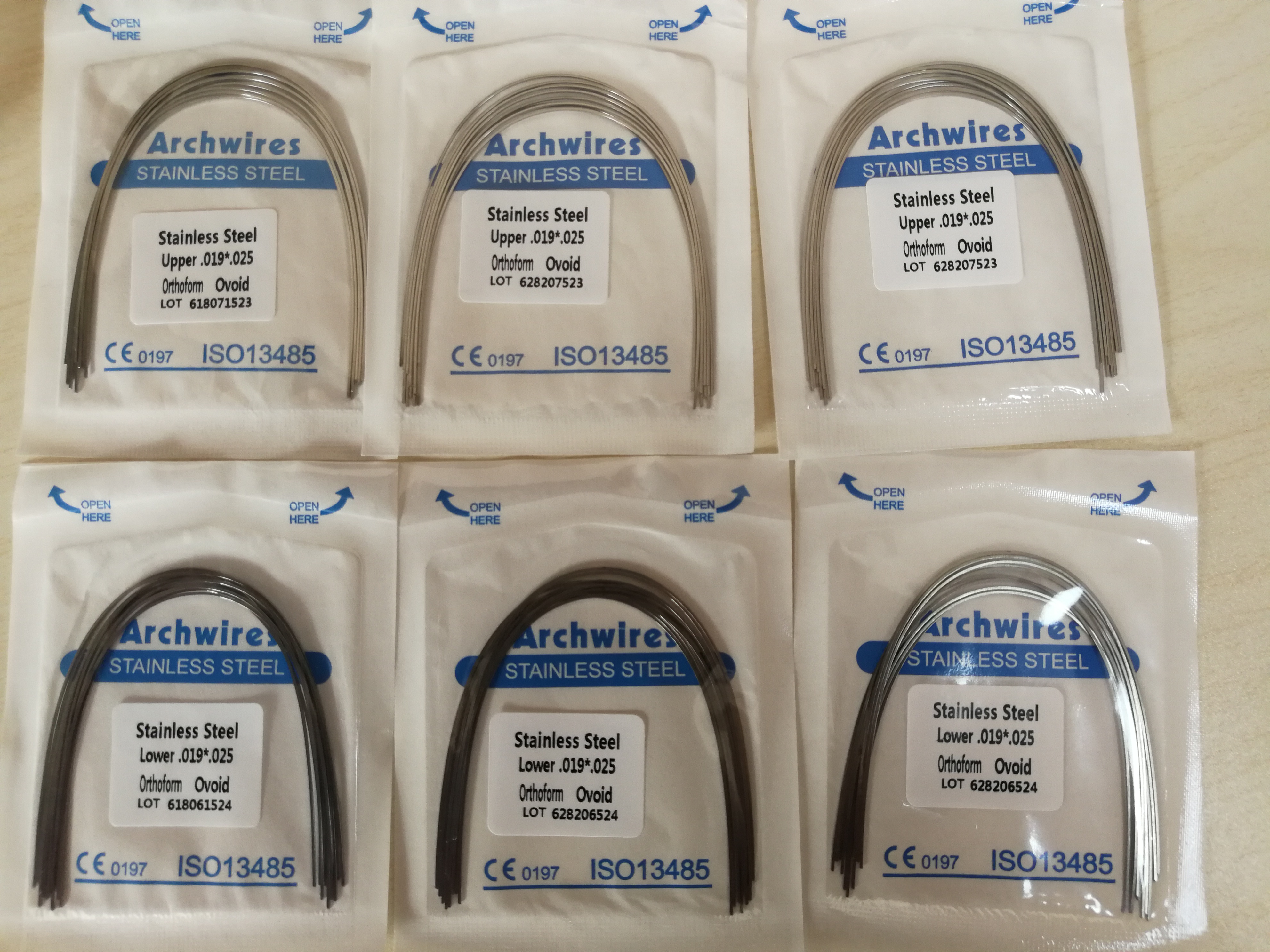 Dental Orthodontic Rectangular Arch Wire Stainless Steel  Wire