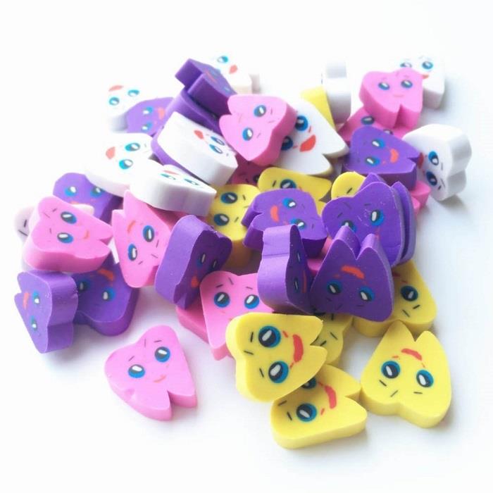 Tooth Shaped Erasers