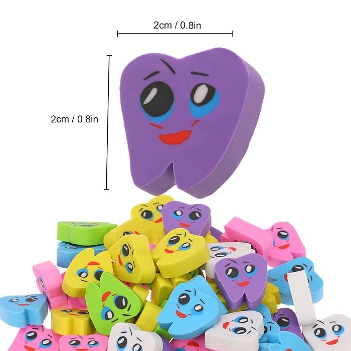 Tooth Shaped Erasers