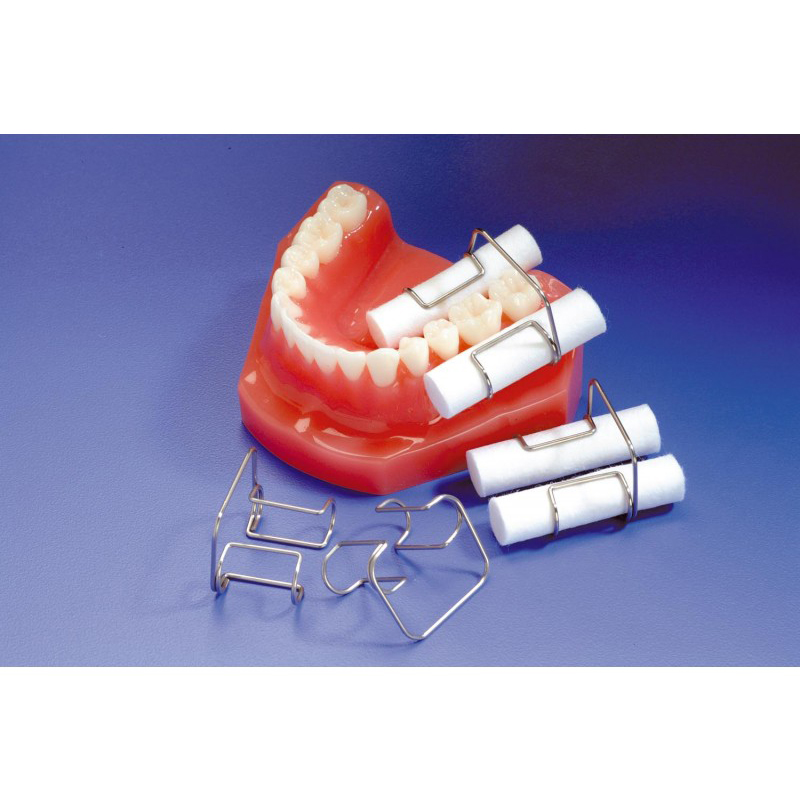 dental metal cotton roll holder