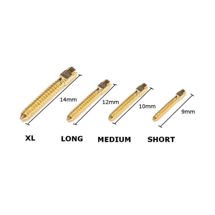 Gold Plated Dental Screw Post
