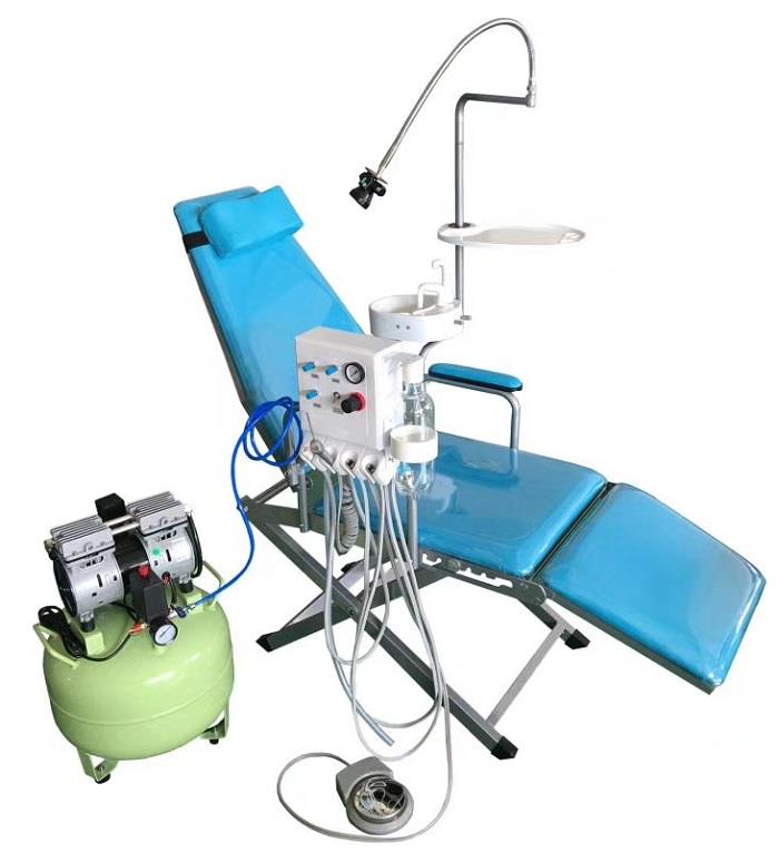 Mobile Dental Chair with Turbine unit and Air compressor